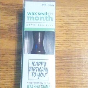 Spellbinders Wax Seal Stamp & a bag of wax - Happy Birthday